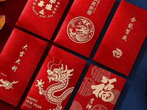 礼仪用品:红色福字礼包